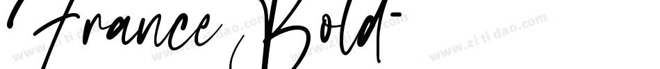 France Bold字体转换
